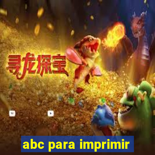 abc para imprimir